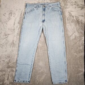 Rustler Jeans Men's‎ 36X31 Stonewashed Classic Straight Blue Pre-Owned